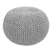 Hooked DIY Crochet &amp; Knit Zpagetti Pouf Sporty Grey