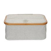 Box Canvas &amp; Bamboo Foldable (Grey)  Bag