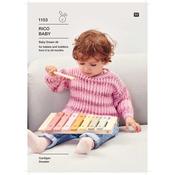 Rico Pattern 1153 Cardigan &amp; Sweater in Baby Dream dk
