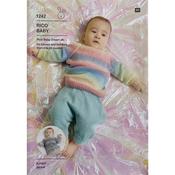 Rico Baby Pattern 1242 Jacket &amp; Jumper in Baby Dream DK