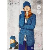 Stylecraft Pattern 9660 Aran Cardigan, Snood &amp; Hat     image
