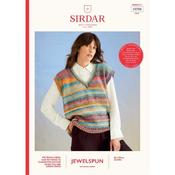 Sirdar Booklet 10700 Ocean Treasure Tank in Jewelspun with Wool Chunky