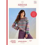 Sirdar Booklet 10702 Whirlpool Sweater in Jewelspun with Wool Chunky