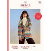 Sirdar Booklet 10705 Coral Sleeves Cardigan in Jewelspun with Wool Chunky