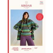 Sirdar Booklet 10706 Kelp Sleeve Sweater in Jewelspun with Wool Chunky