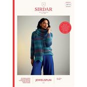 Sirdar Booklet 10714 Sweater &amp; Scarf in Jewelspun Aran