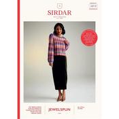 Sirdar Booklet 10719 Sweater in Jewelspun Aran
