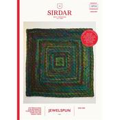 Sirdar Booklet 10724 Ornamentals Crochet Blanket in Jewelspun Aran