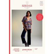 Sirdar Booklet 10725 Ladies Cardigan in Jewelspun Aran