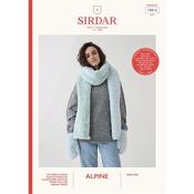 Sirdar Booklet 10816 Scarf &amp; Mittens in Alpine