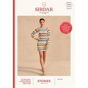 Sirdar Booklet 10833 Cheeky Chevron Crochet Minidress in Stories