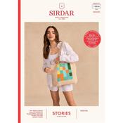 Sirdar Booklet 10836 All Square In Love Crochet Tote in Stories DK