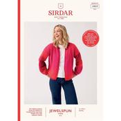 Sirdar Booklet 10839 Event EdgeEdge Cardigan in Jewelspun Ombre Aran