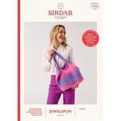 Sirdar Booklet 10848 Totally Crochet Tote in Jewelspun Ombre Aran