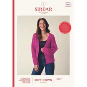 Sirdar Booklet 10879 Fluffy Little Cardigan in Soft Down