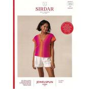 Sirdar Crochet Booklet 10923 Top in Jewelspun Ombre Aran
