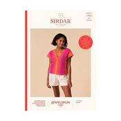 Sirdar Crochet Booklet 10923 Top in Jewelspun Ombre Aran