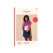 Sirdar 10927 Booklet - Crochet Shawl in Jewelspun Ombre Aran