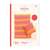 Sirdar 10929 Booklet - Blanket &amp; Cushion in Jewelspun Ombre Aran
