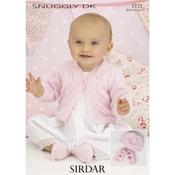 Sirdar Pattern 1723 Cardigan, Hat &amp; Shoes in Snuggly DK