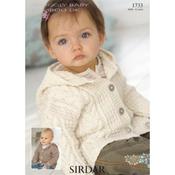 Sirdar Pattern 1733 Coat in Snuggly Baby Bamboo DK