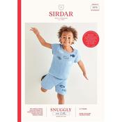 Sirdar Booklet 2575 Kids Top &amp; Shorts in Snuggly 100% Cotton DK