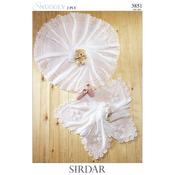 Pattern 3851 Knit Baby Shawls in 2Ply image