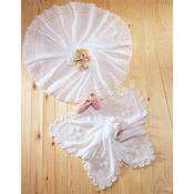 Pattern 3851 Knit Baby Shawls in 2Ply image