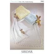 Sirdar Pattern 3983 Shawls in 3 Ply/ 4 Ply/ Double Knitting DK