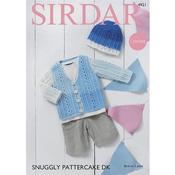 Sirdar Pattern 4921 Crochet Cardigan and Hat in Pattercake DK