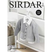 Sirdar Pattern  5229 EASY KNIT  Cardigan in Snuggly Pattercake DK image