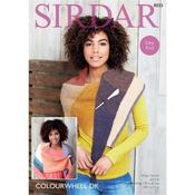 Sirdar Pattern 8033 Wraps knit in Colourwheel DK