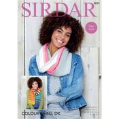 Sirdar Pattern 8034 Accessories knit in Colourwheel DK