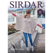 Sirdar Pattern 8179 One Size Poncho in No. 1 Chunky
