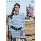 Pattern 9439 Sweater Dress in Crofter DK