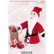 Sirdar Pattern 4593 Snowflake Santa Claus