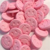 Pink Smiley Button