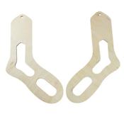 9" Natural Wood Sock Blocker Pair