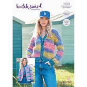 Stylecraft Pattern 10004 Cardigans in Batik Swirl image