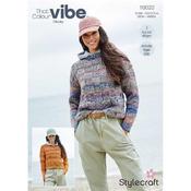 Stylecraft Pattern 10020 Sweaters in That Colour Vibe Chunky