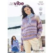 Stylecraft Pattern 10024 Sweaters in That Colour Vibe Chunky