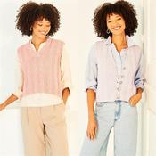 Stylecraft Pattern 10156 Tank &amp; Waistcoat in Soft Pastels Aran