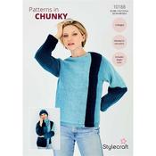 Stylecraft Pattern 10188 Sweater, Hat &amp; Scarf in Horizon Chunky 