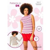 Pattern 10217 Crochet Sweater and Top in DK