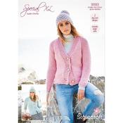 Pattern 9593 Ladies Cardigans in Special XL Super Chunky