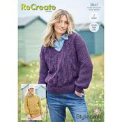 Stylecraft Pattern 9947 Sweaters in ReCreate Chunky