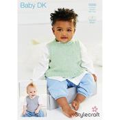 Stylecraft Pattern 9998 Tanks Tops in Baby Sparkle DK and Special for Babies DK