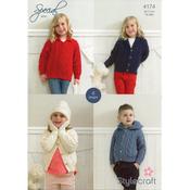 Stylecraft Pattern 4174 Jackets, Cap &amp; Mittens in Special Aran