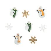 Trimits Snowman / Snowflake Button Bag
