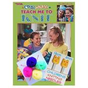 Teach Me to Knit Book, Yarn &amp; Needle Beginners Pack! Leisure Arts 3322 - Learn to Knit